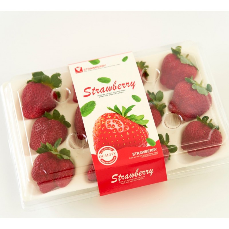 【台中外埔】香氣濃郁黑鑽草莓-12顆(混裝版)-4盒裝