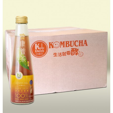 鳳梨康普茶：紅茶菌發酵，鳳梨香醇微氣泡飲