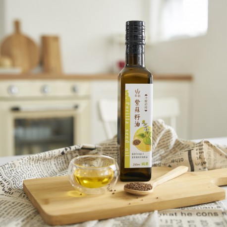 【俐岑團購優惠】穀穀冷壓初榨紫蘇籽油250ml-3瓶