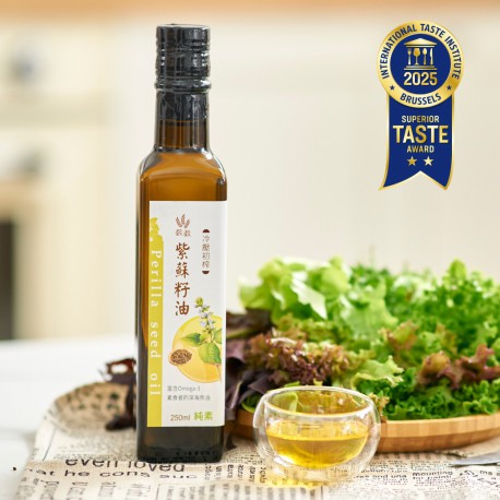 【俐岑團購優惠】穀穀冷壓初榨紫蘇籽油250ml-6瓶