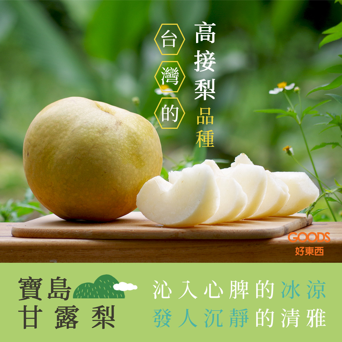 寶島甘露梨 台灣農民研發的高接梨品種